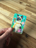 STICKER - SIAMESE CAT BY CHELSEA EBY