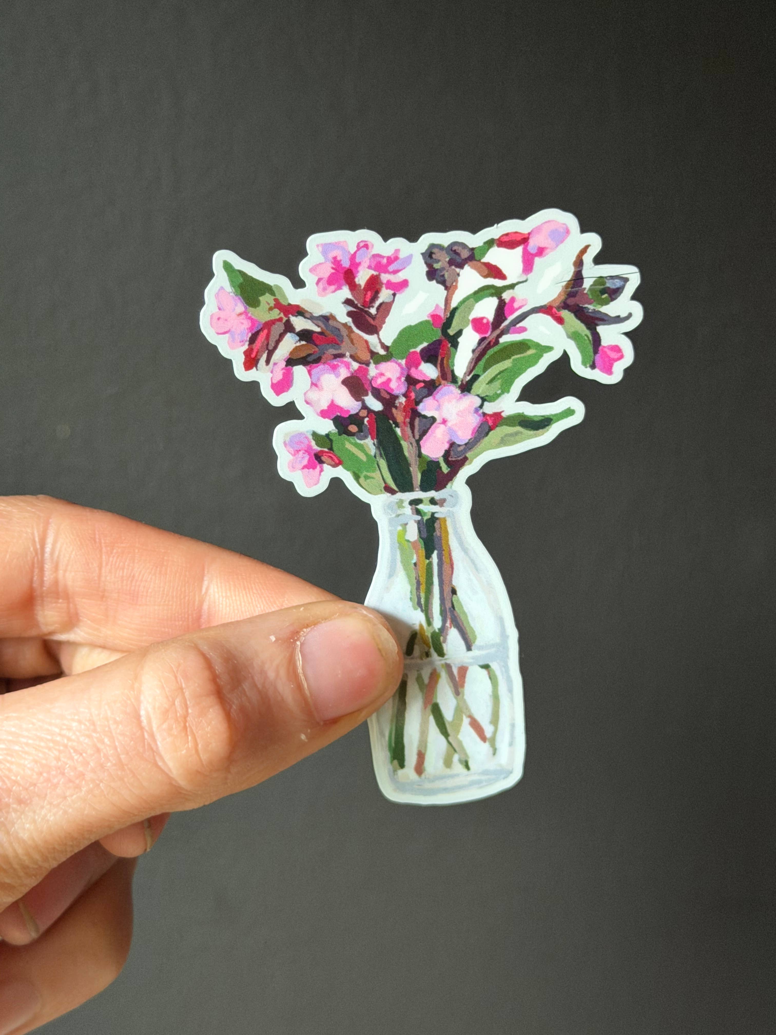 STICKER - PINK FLORAL BY CHELSEA EBY