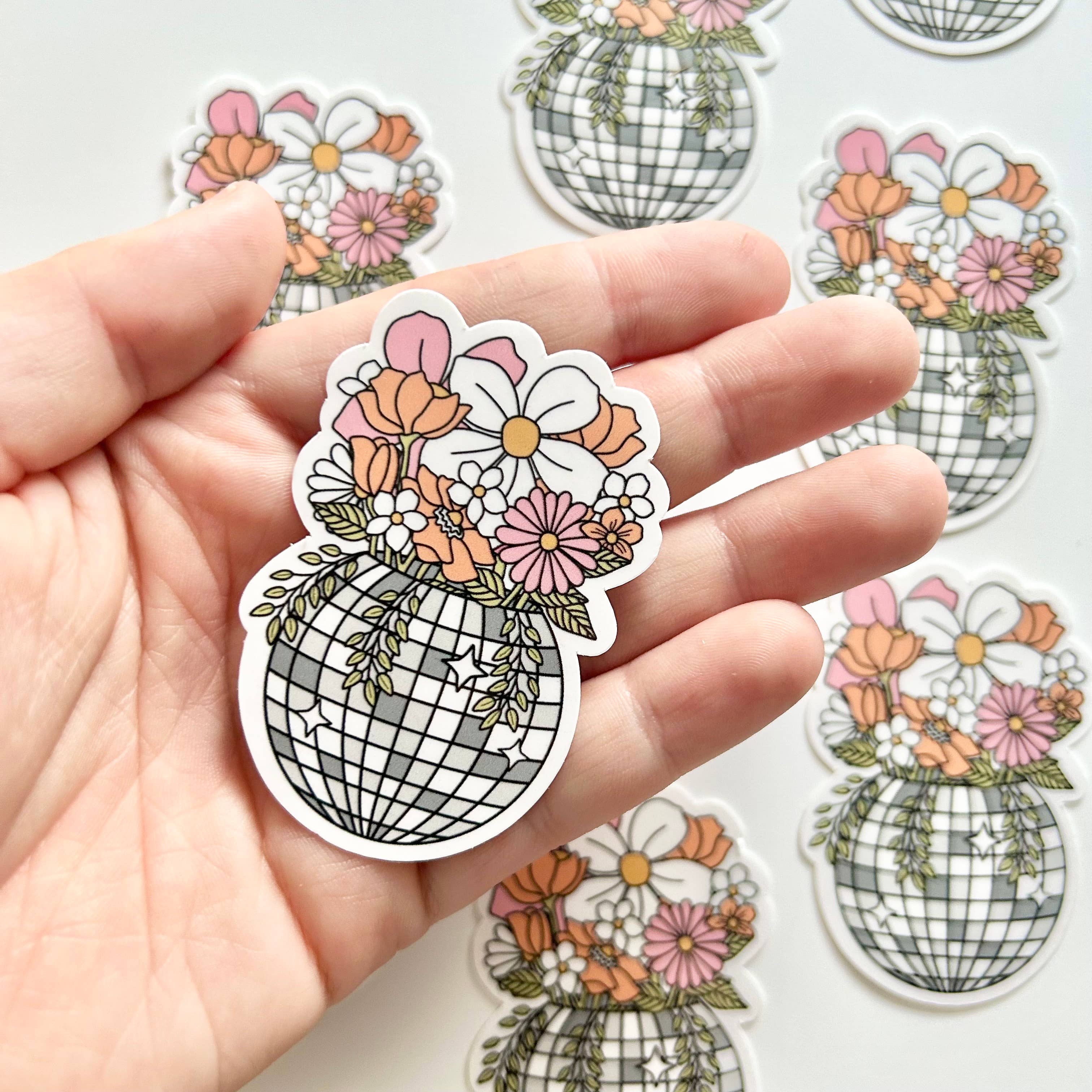 STICKER - DISCO BALL FLOWERS BY HAPPYISH BRAND