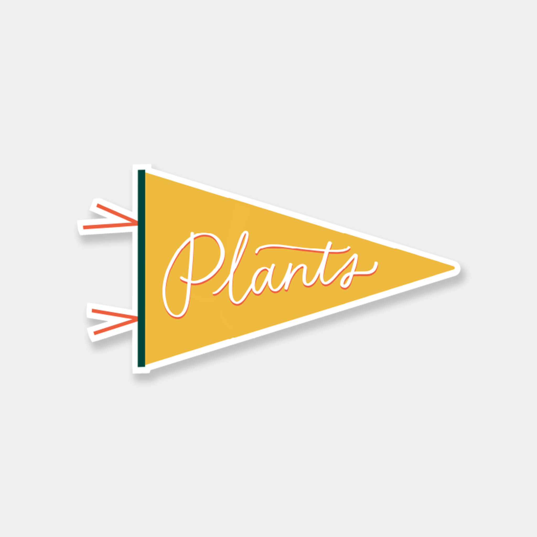 STICKER - PLANTS PENNANT BY JUST FOLLOW YOUR ART