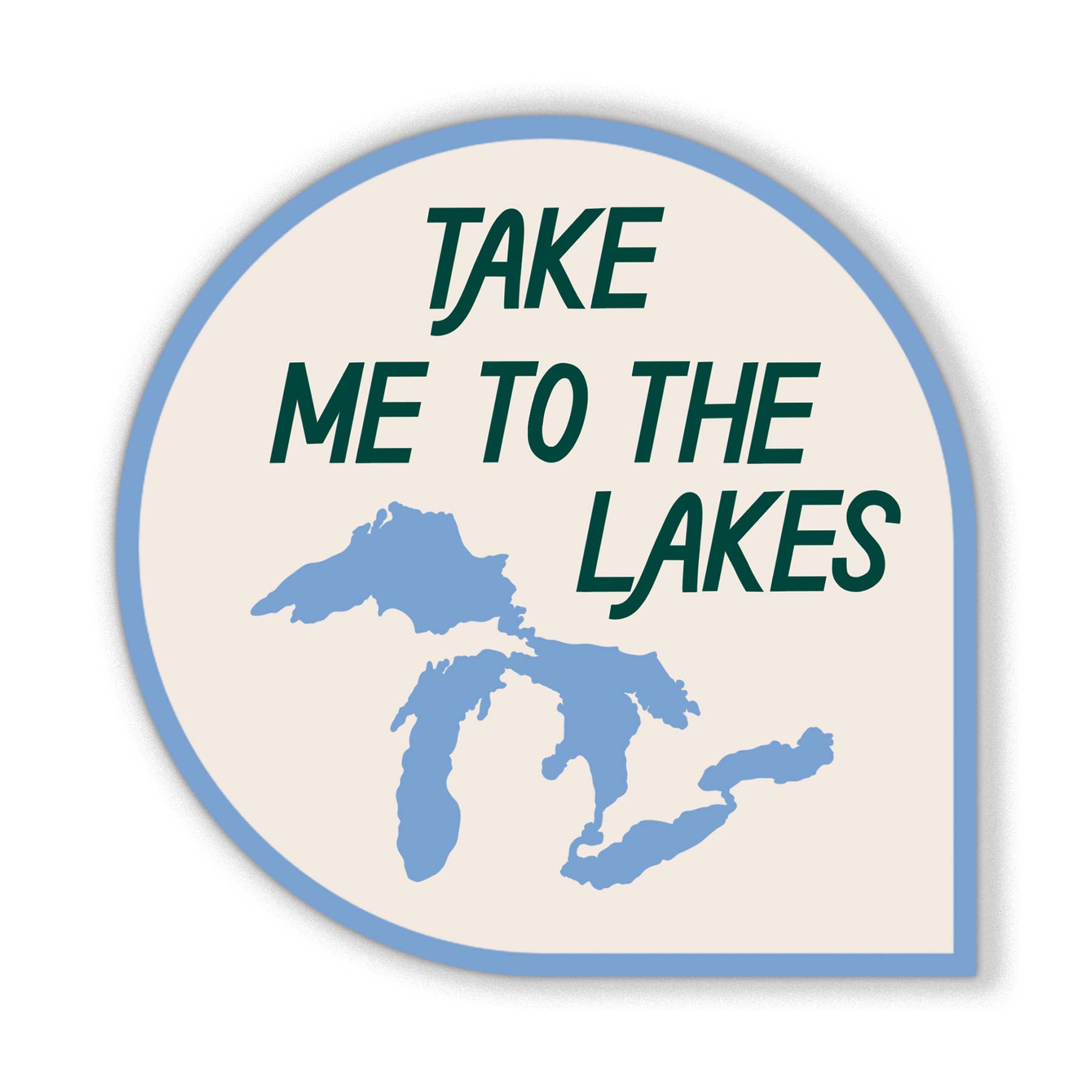 STICKER - THE LAKES BY JUST FOLLOW YOUR ART