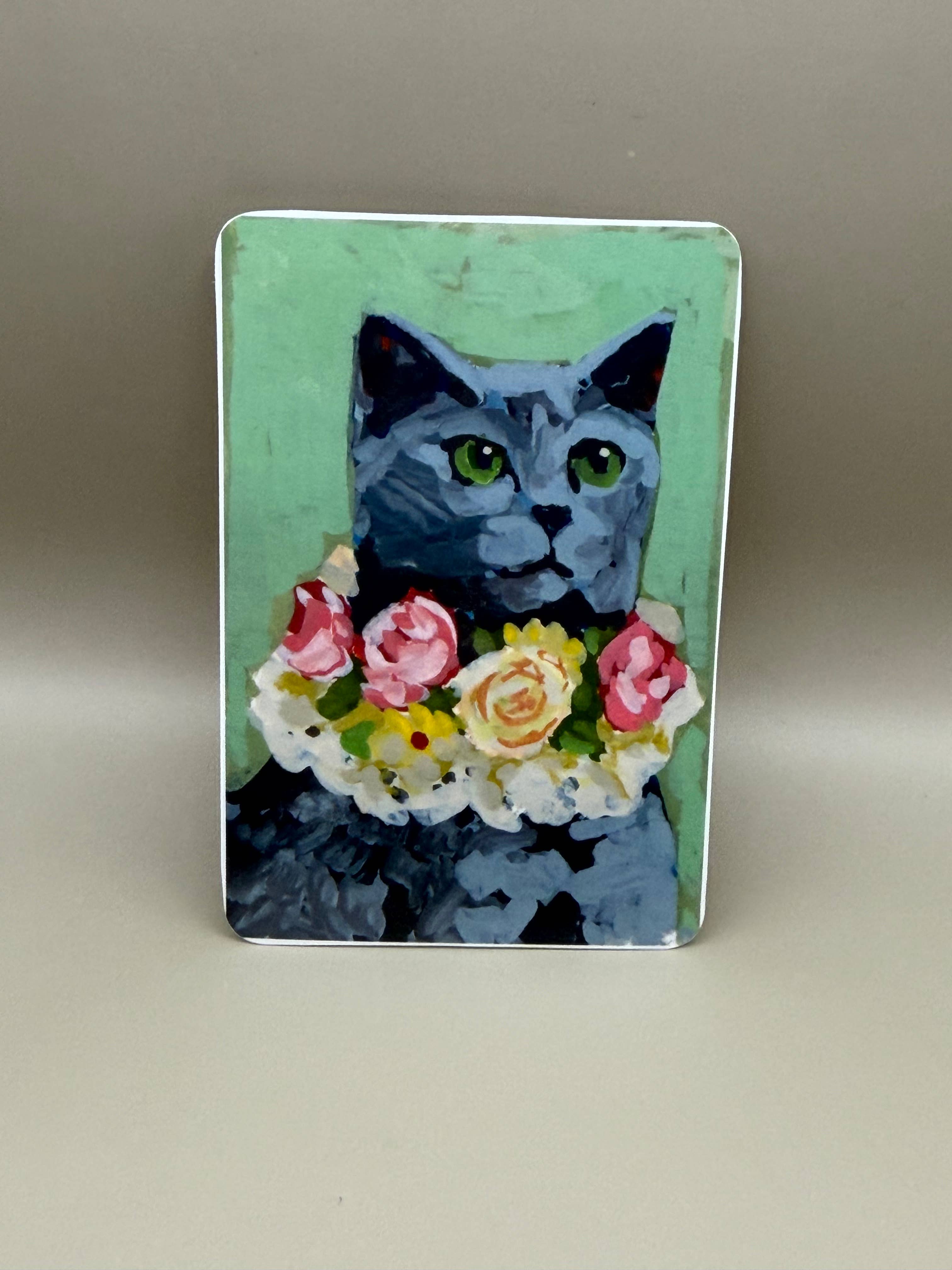 STICKER - GREY CAT BY CHELSEA EBY