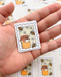 STICKER - HONEY BEE POSTAGE STAMP BY HAPPYISH BRAND
