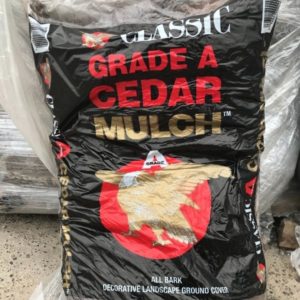 bag of Western grade A cedar mulch